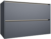 Allen Brau Activity Тумба под раковину, подвесная 100x45,7x65h см, цвет: синий матовый/олива браш 1.34014.BGM