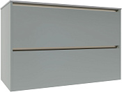 Allen Brau Activity Тумба под раковину, подвесная 100x45,7x65h см, цвет: папирус матовый/олива браш 1.34014.PWM