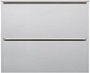 Allen Brau Activity Тумба под раковину, подвесная 80x45,7x65h см, цвет: белый матовый/олива браш 1.34012.WM