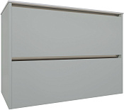 Allen Brau Activity Тумба под раковину, подвесная 90x45,7x65h см, цвет: папирус матовый/олива браш 1.34013.PWM