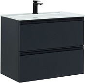 Allen Brau Eclipse Тумба под раковину, подвесная 80x46x63,4 см, цвет: антрацит матовый 1.E1002.AM