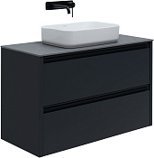 Allen Brau Fantasy Тумба под раковину, подвесная 100x46x62h см, цвет: антрацит матовый 1.11003.AM