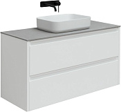Allen Brau Fantasy Тумба под раковину, подвесная 118,4x46x62h см, цвет: белый матовый 1.11005.WM