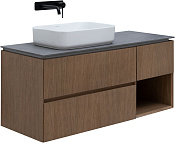 Allen Brau Infinity Тумба под раковину, подвесная левая 119,2x45,6x51h см, цвет: дуб 1.21005.NO