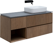 Allen Brau Infinity Тумба под раковину, подвесная правая 119,2x45,6x51h см, цвет: дуб 1.21007.NO