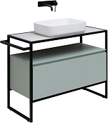 Allen Brau Priority Тумба под раковину, напольная 99,8x45x75h см, цвет: папирус матовый 1.31003.PWM