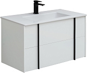 Allen Brau Reality Тумба под раковину, подвесная 90x46,2x50h см, цвет: белый матовый 1.32006.WM