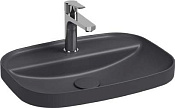 Allen Brau Fantasy Раковина встраиваемая сверху 55x40x11,4h см, без перелива, цвет: антрацит 4.11034.AN