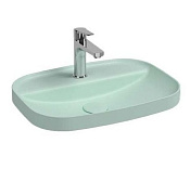 Allen Brau Fantasy Раковина встраиваемая сверху 55x40x11,4h см, без перелива, цвет: мятный 4.11034.MT