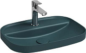 Allen Brau Fantasy Раковина встраиваемая сверху 55x40x11,4h см, без перелива, цвет: петроль 4.11034.PT