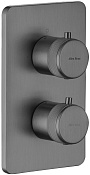 Allen Brau Priority Термостатический смеситель на 2 потребителя, с внутр. частью, цвет: графит браш 5.31213-MG
