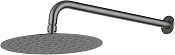 Allen Brau Priority Верхний душ круглый d30 см, c кронштейном 42,5 см, цвет: графит брашированный 5.31A17-MG