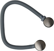 Allen Brau Priority Слив-перелив для ванны, цвет: графит брашированный 5.31027-MG