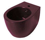 Allen Brau Fantasy Биде подвесное 36,3x51 см, c 1 отверстием под смеситель и переливом, цвет: бордо 4.11006.BD