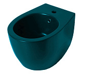 Allen Brau Fantasy Биде подвесное 36,3x51 см, c 1 отв. под смеситель и переливом, цвет: петроль 4.11006.PT