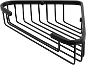 Allen Brau Priority Мыльница подвесная угловая 26x16,7x6h см, цвет: черный матовый 6.31A16-31