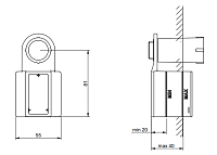 Treemme Встраиваемая часть электронного смесителя для раковины RWIT2895ZZ01