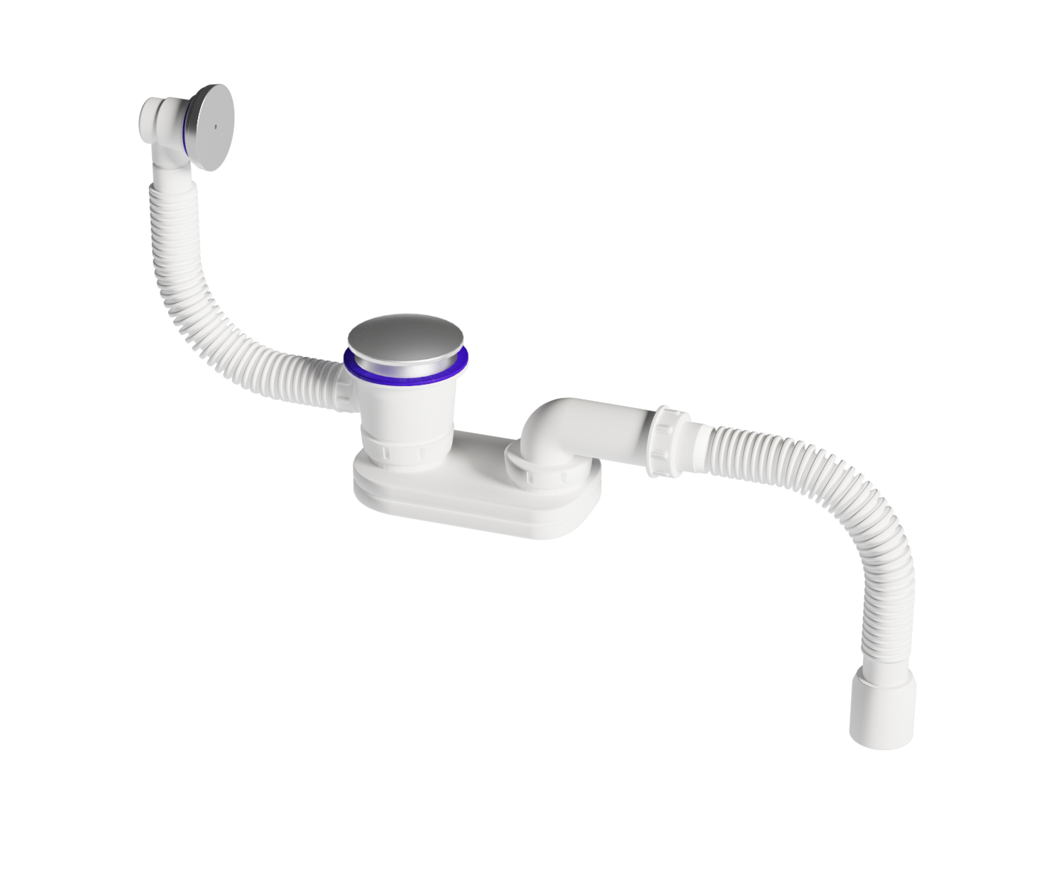 Salini Слив-перелив для ванны, цвет: хром глянцевый 23101H