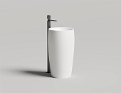 Salini Alda 03 Раковина напольная круглая 47x47x90h см, цвет: белый глянцевый 130311G