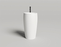 Salini Alda 03 Раковина напольная круглая 47x47x90h см, цвет: белый глянцевый 130311G
