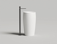 Salini Alda 03 Раковина напольная круглая 47x47x90h см, цвет: белый глянцевый 130311G