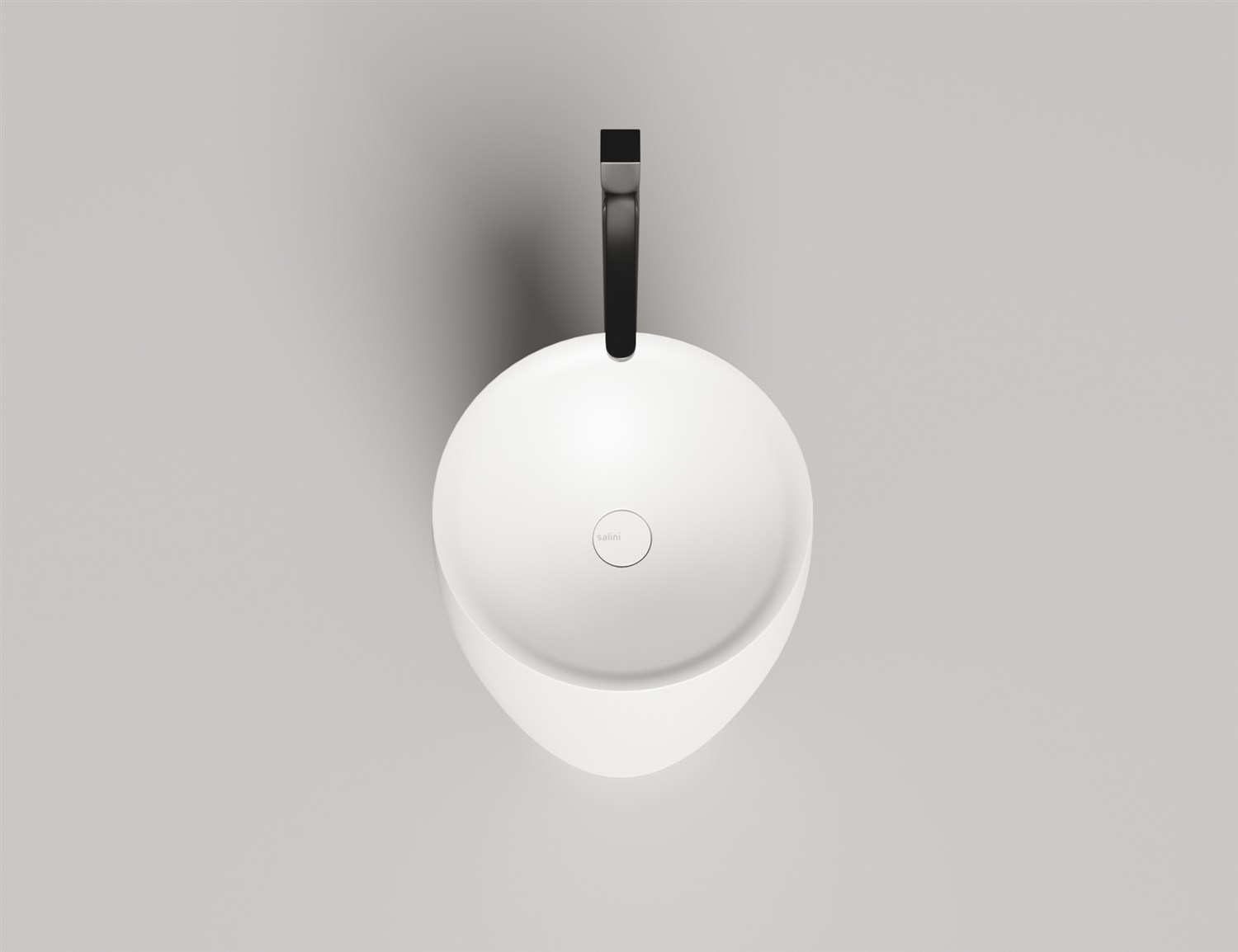 Salini Alda 03 Раковина напольная круглая, д/к, сифон 47x47x90h см, глянцевый цвет: RAL 130311GF