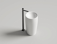 Salini Alda 03 Раковина напольная круглая, д/к, сифон 47x47x90h см, глянцевый цвет: RAL 130311GF