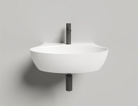 Salini Alda Wall 01 Раковина подвесная округлая 58x45x15h см, цвет: белый глянцевый 140311G