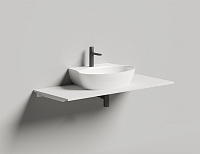 Salini Alda Wall 01 Раковина подвесная округлая 58x45x15h см, цвет: белый глянцевый 140311G