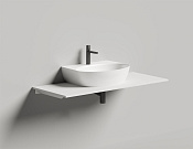 Salini Alda Wall 02 Раковина подвесная округлая 58x45x15h см, матовый цвет: RAL 140322MF