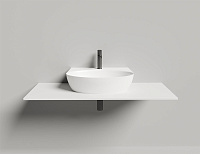 Salini Alda Wall 02 Раковина подвесная округлая 58x45x15h см, матовый цвет: RAL 140322MF