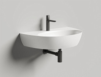 Salini Alda Wall 03 Раковина подвесная округлая 71x45x15h см, цвет: белый матовый 140323M