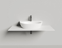 Salini Alda Wall 03 Раковина подвесная округлая 71x45x15h см, матовый цвет: RAL 140323MF