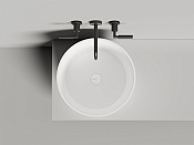 Salini Armonia 04 Раковина накладная круглая 46x46x45h см, цвет: белый глянцевый 130118G