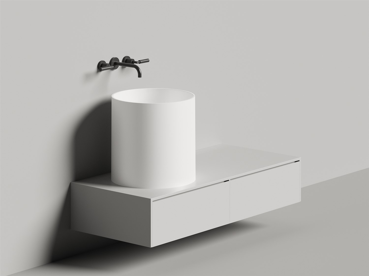 Salini Armonia 04 Раковина накладная круглая 46x46x45h см, глянцевый цвет: RAL 130118GF