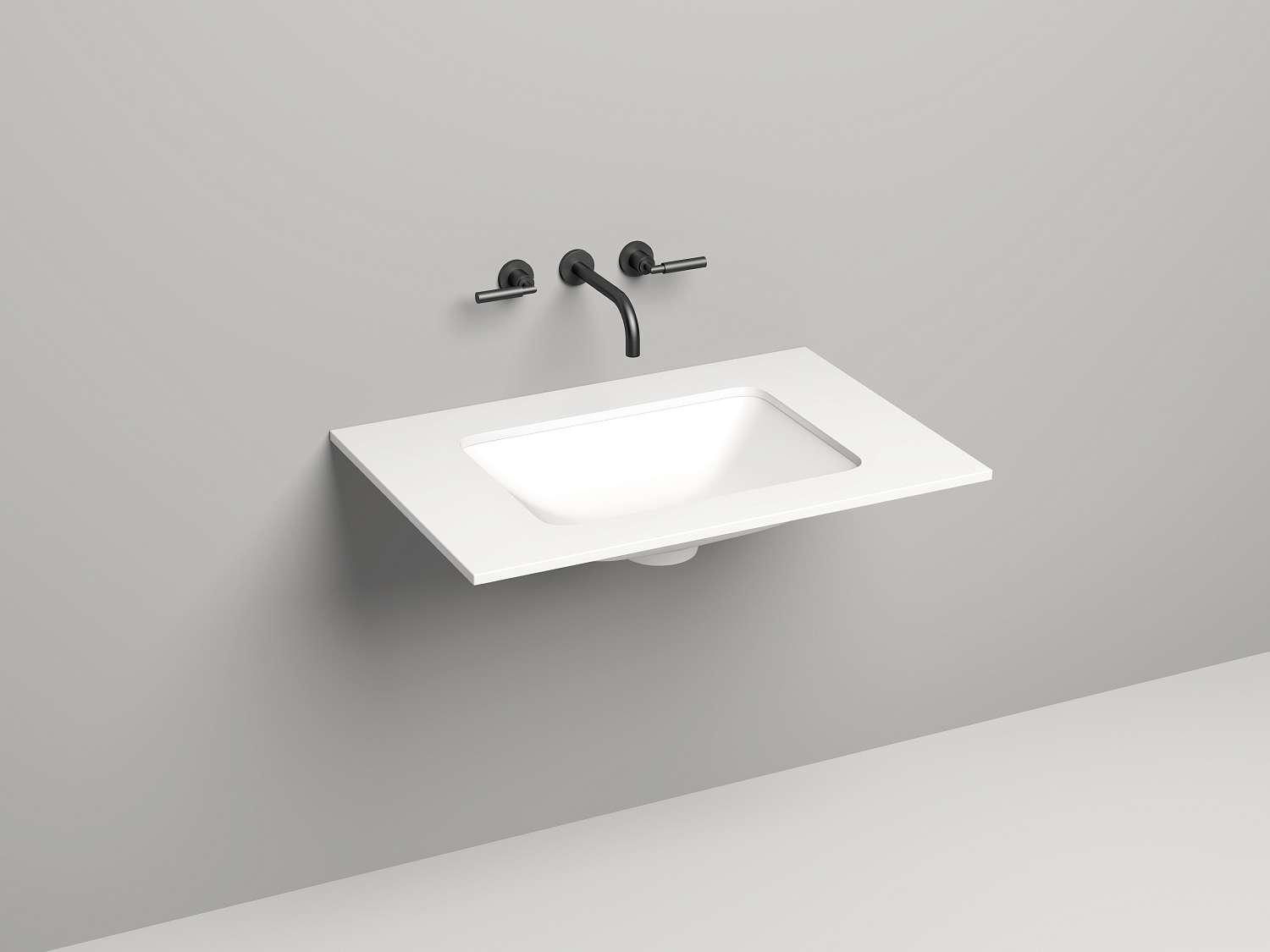 Salini Costa Столешница 80x50 см, цвет: белый матовый 200121M