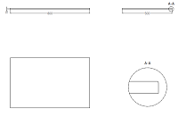 Salini Costa Столешница 80x50 см, цвет: белый матовый 200121M