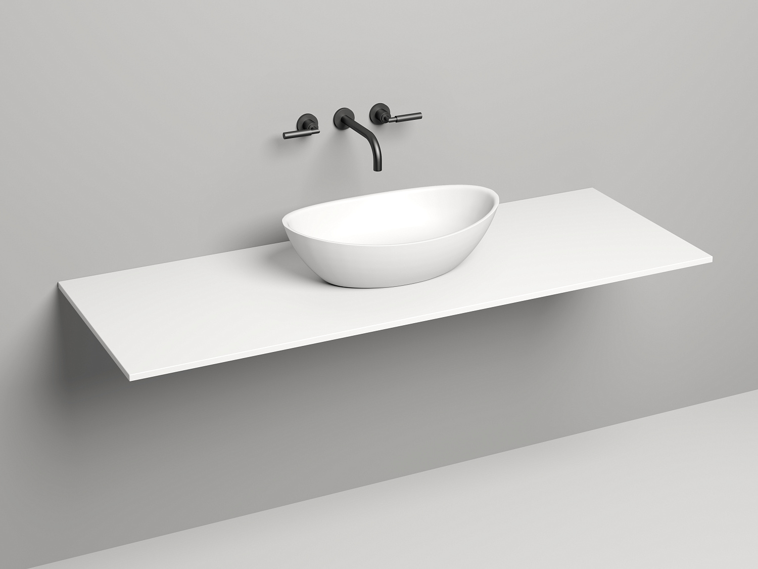 Salini Costa Столешница 150x50 см, цвет: белый матовый 200124M