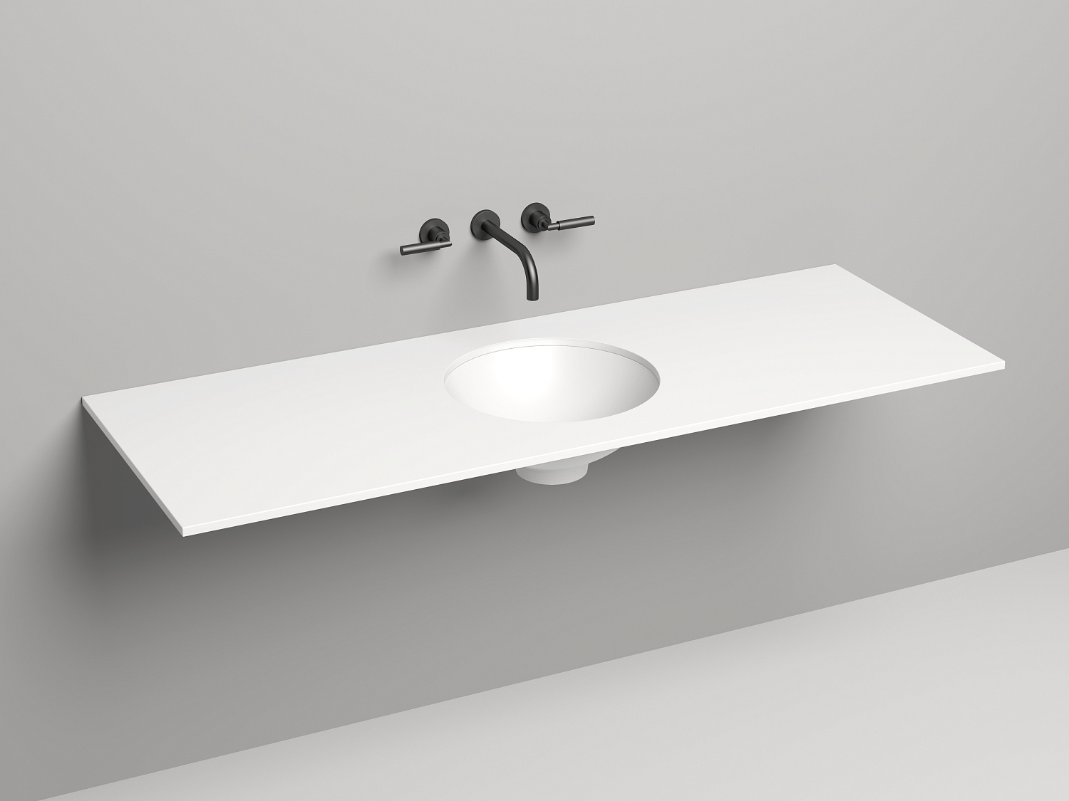 Salini Costa Столешница 150x50 см, цвет: белый матовый 200124M