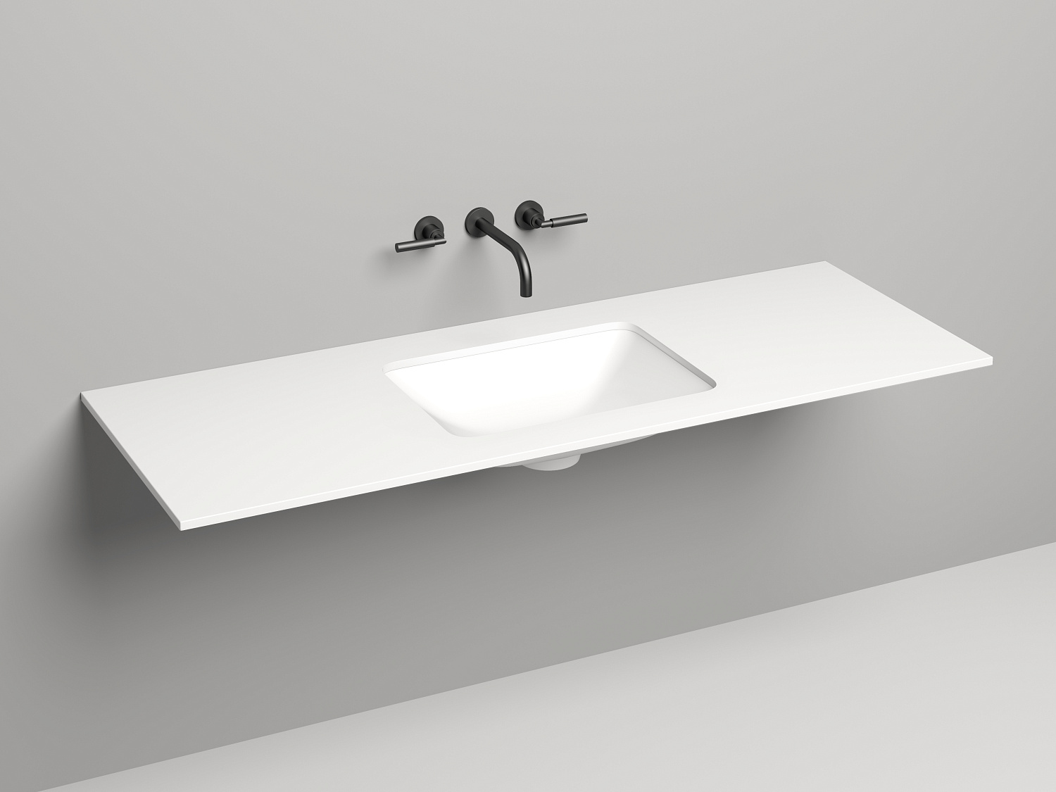 Salini Costa Столешница 150x50 см, цвет: белый матовый 200124M