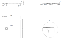 Salini Oasi Душевой поддон 80x80x3h см, матовый цвет: RAL полностью 120323MF