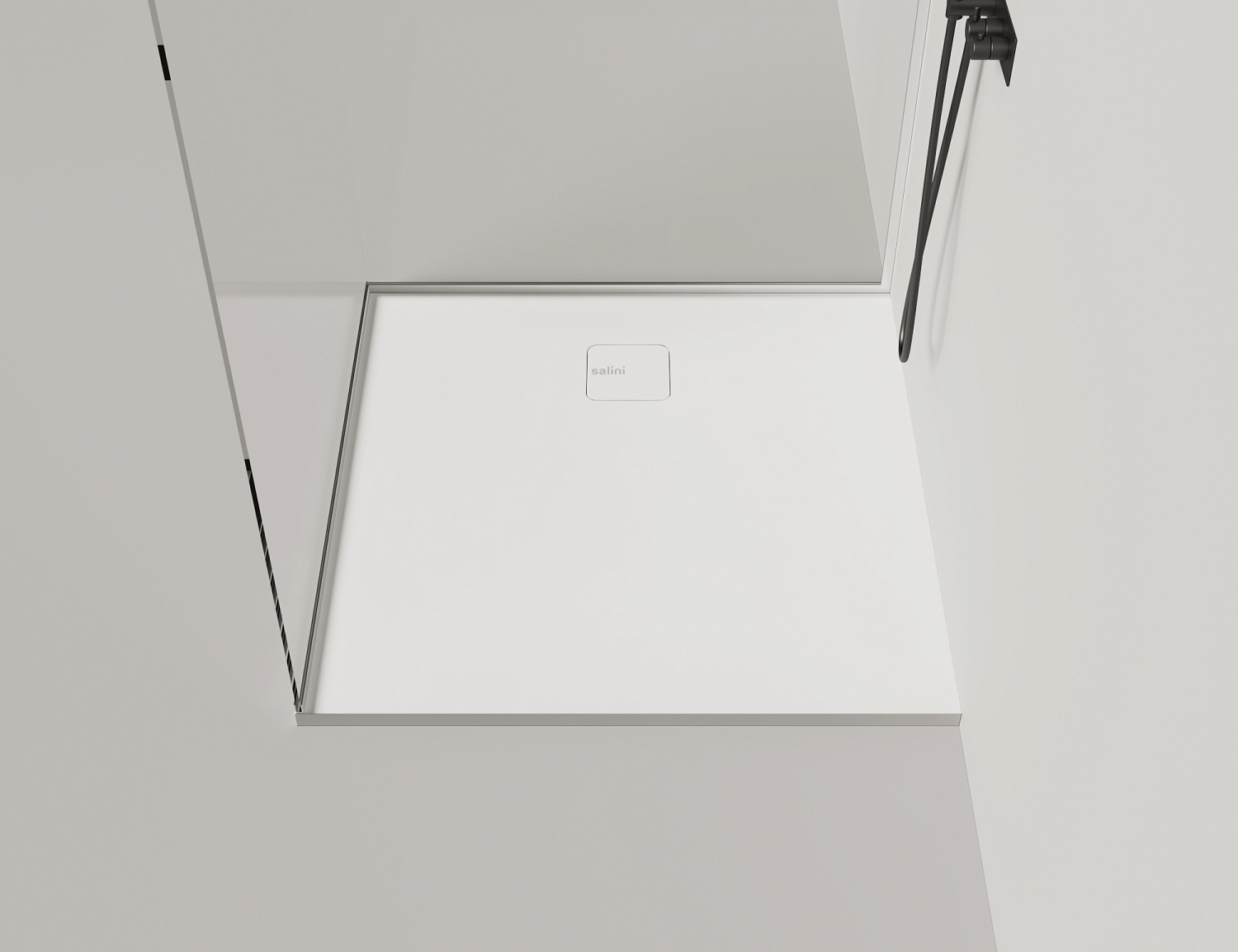 Salini Oasi Душевой поддон 100x100x3h см, матовый цвет: RAL полностью 120324MF