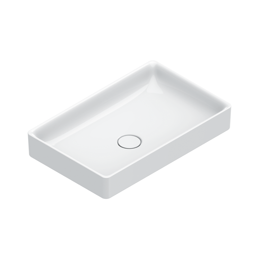 Catalano Zero Раковина чаша 50x38x12h см, без перелива, покрытие Cataglaze, цвет: белый глянцевый 0422500001