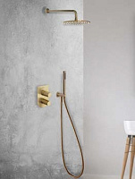 Ramonsoler Accesorios Шланговое подключение с держателем для душа, цвет: золото брашированное 3796OC