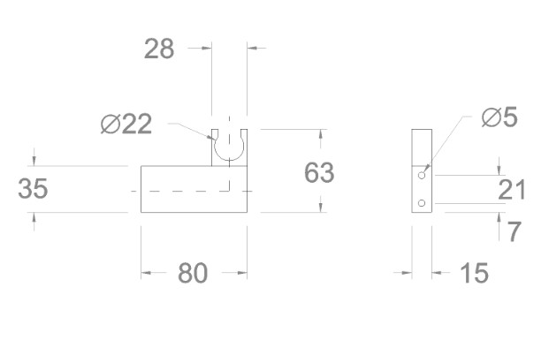 Ramonsoler Accesorios Держатель лейки квадратный латунь белый, цвет: хром 4726M