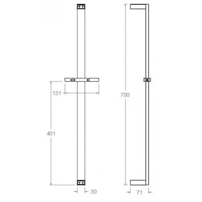 Ramonsoler Accesorios Душевой гарнитур: душевая штанга с душевым комплектом, цвет: хром 477302K3