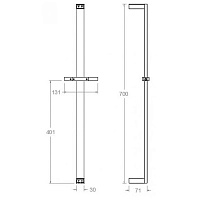 Ramonsoler Accesorios Душевой гарнитур: душевая штанга с душевым комплектом, цвет: хром 477302K3