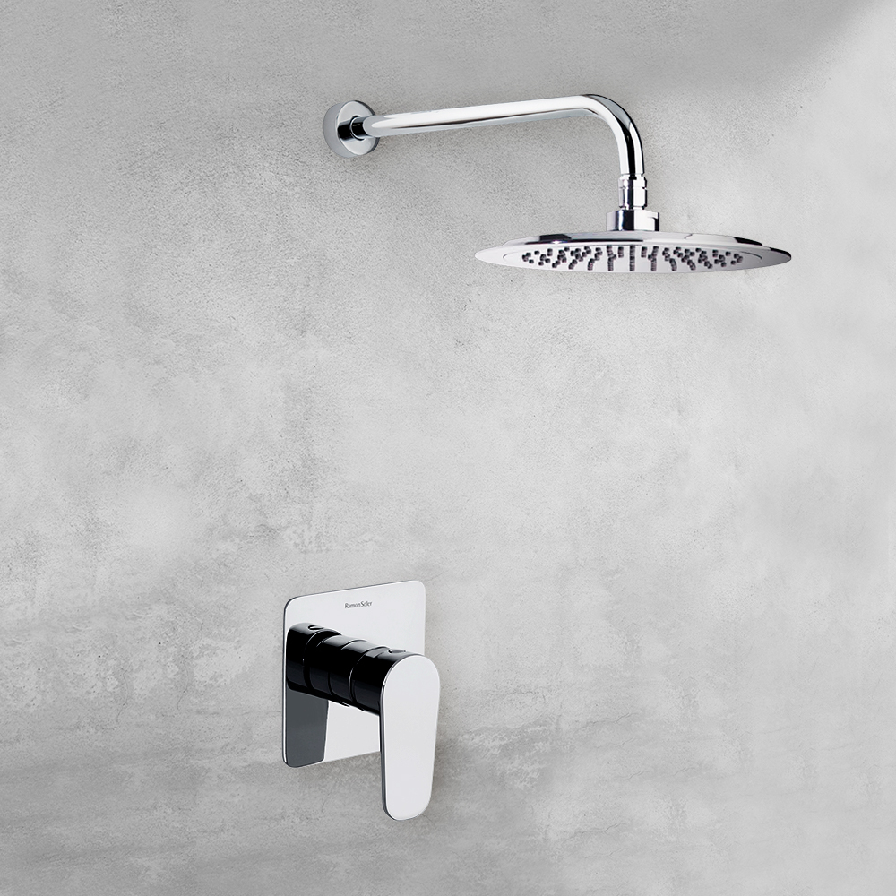 Ramonsoler Alexia Душевой комплект встраиваемый с тропическим душем, цвет: хром K3618012