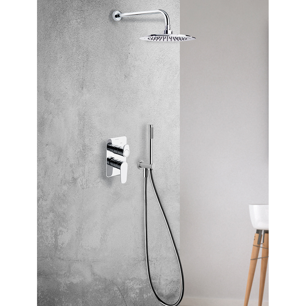 Ramonsoler Alexia Душевой комплект встраиваемый с тропическим душем, цвет: хром K3615021