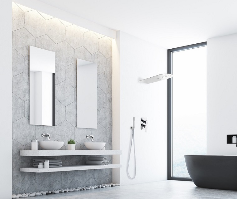 Ramonsoler Alexia Душевой комплект встраиваемый с тропическим душем, цвет: хром SK3615021